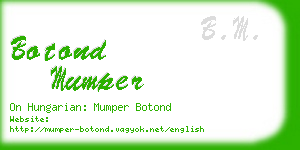 botond mumper business card